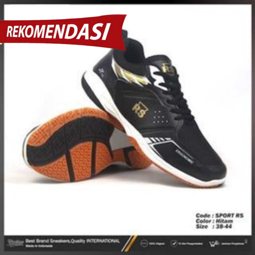 Sepatu Raket Badminton Rs Bulutangkis Lining Linning Sport Pria Original 100% Main Reket No 38 Sepat