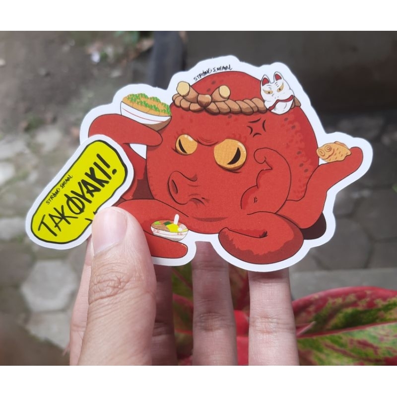 

StrongEnimal Stiker Takoyaki Gurita / aesthetic sticker / sticker tumblr / aesthetic sticker / stiker hp / stiker ipad / stiker laptop / stiker helm / stiker satuan / stiker vinyl / stiker waterproof / stiker doff