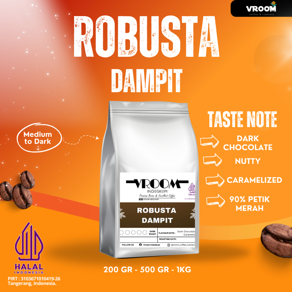 

KOPI ROBUSTA DAMPIT JAVA Petik Merah 1KG Biji Matang | Bubuk