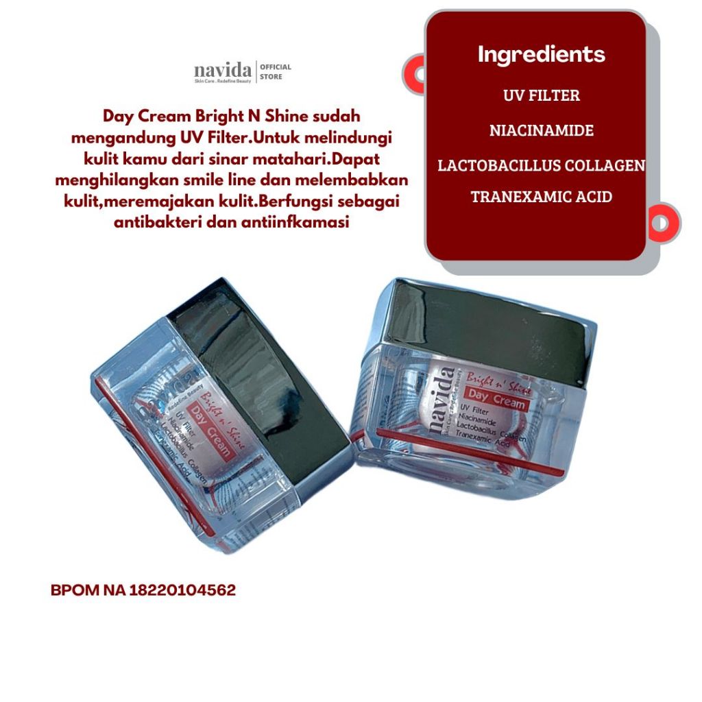 Navida Skincare Bundling Day creamBright