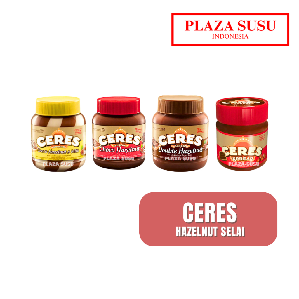 

SELAI HAZELNUT CERES CHOCO SPREAD COKLAT CHOCOLATE BOTOL 350G