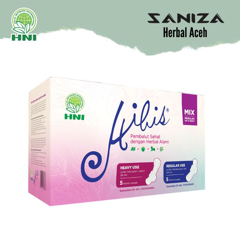 hibis hni pembalut herbal hpai hibis mix
