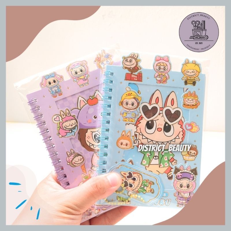 

BUKU STIKER LABUBU NOTEBOOK STIKER SPIRAL NOTE RING STIKER LABUBU LUCU TERMURAH