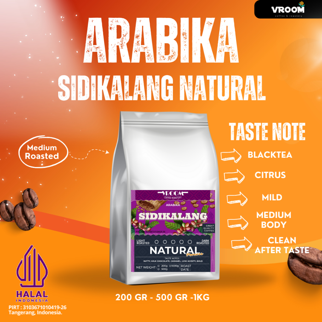 

Kopi Arabika SIDIKALANG Natural Biji Matang kopi Bubuk 1KG