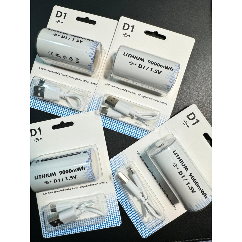 Battery Size D 9000mAh Baterai Tipe D Rechargeable Batre Charge 1.5V 9000mAh WE