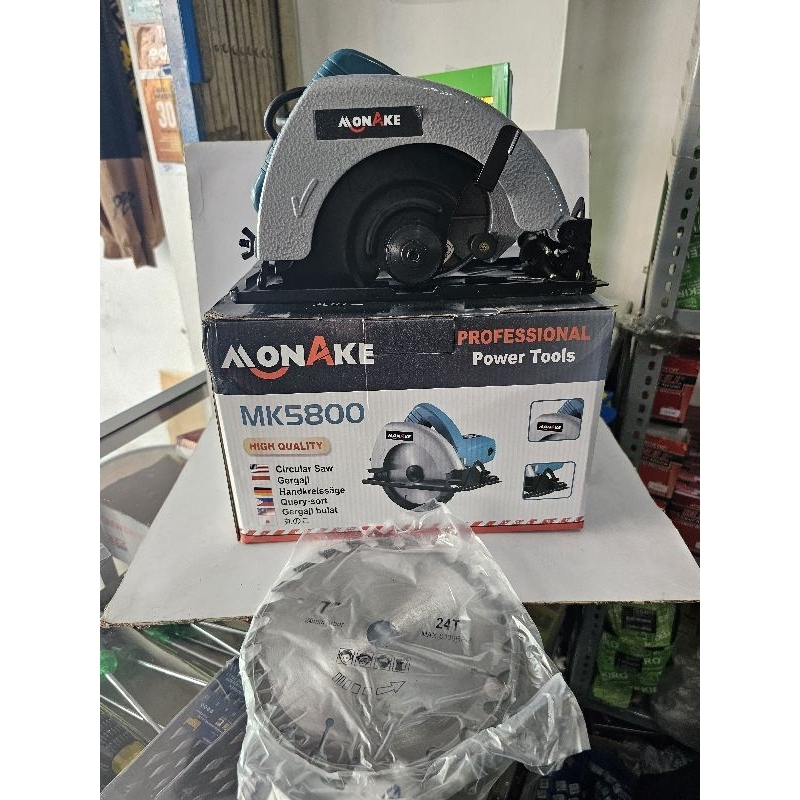 Monake MK5800 Mesin Belah Kayu Circular saw 7" mk 5800 circle saw