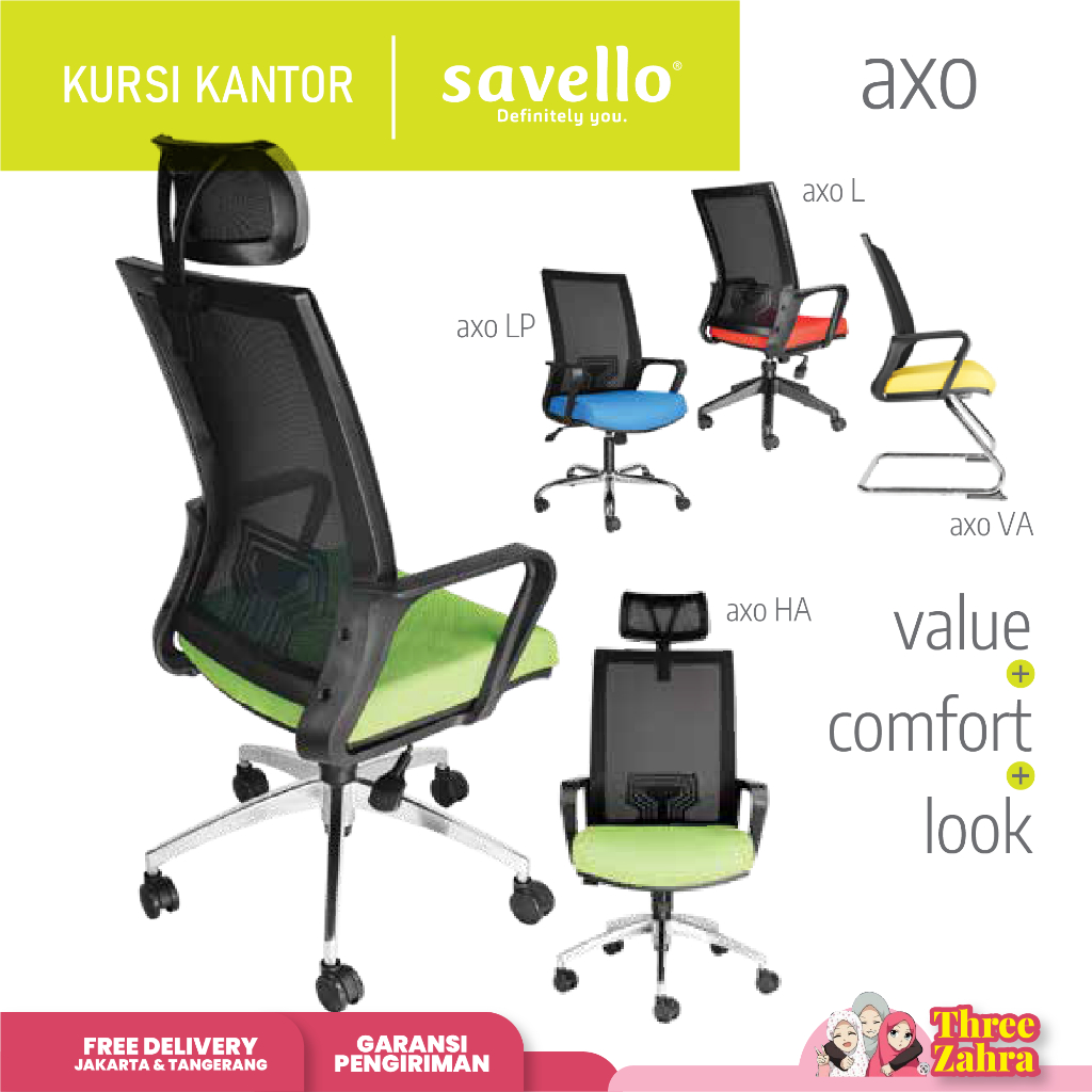 Kursi Kantor Savello Axo/ Kursi Kerja / Kursi Staff