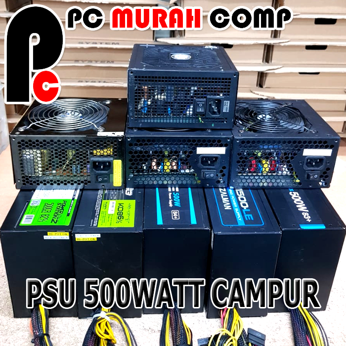 PSU 500W PC KOMPUTER  Power Supply 500Watt pure