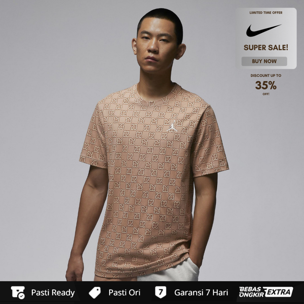 Kaos Nike Jordan Men's Flight Essentials T-Shirt - Hemp