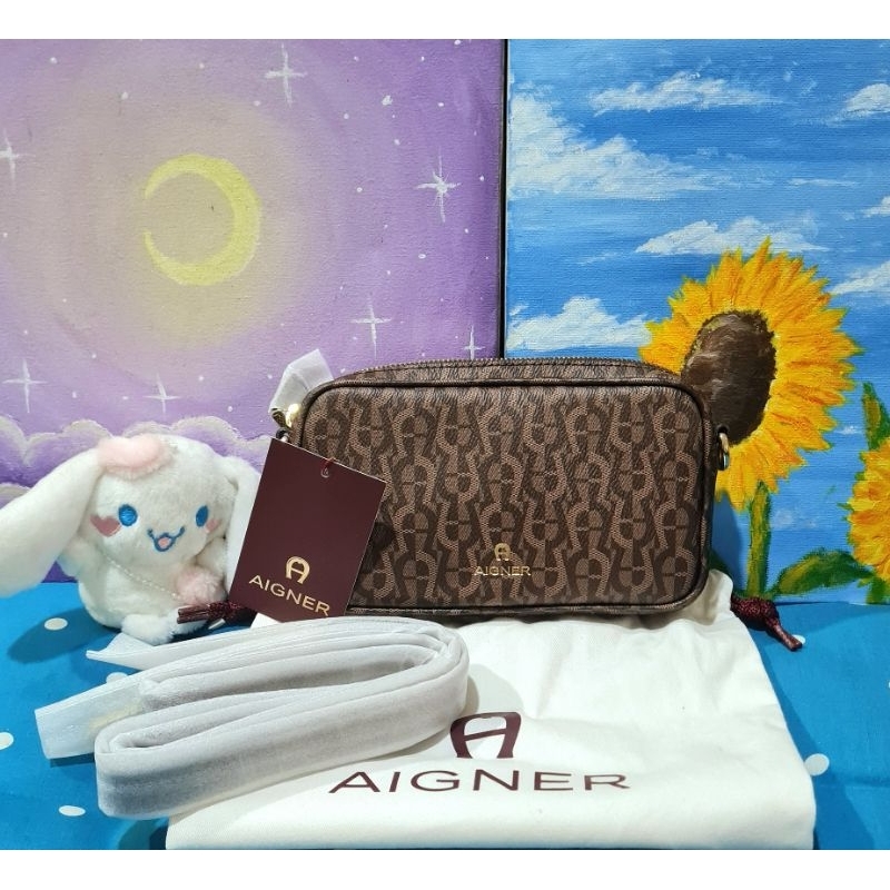 tas aignerIDA signature brown NWT