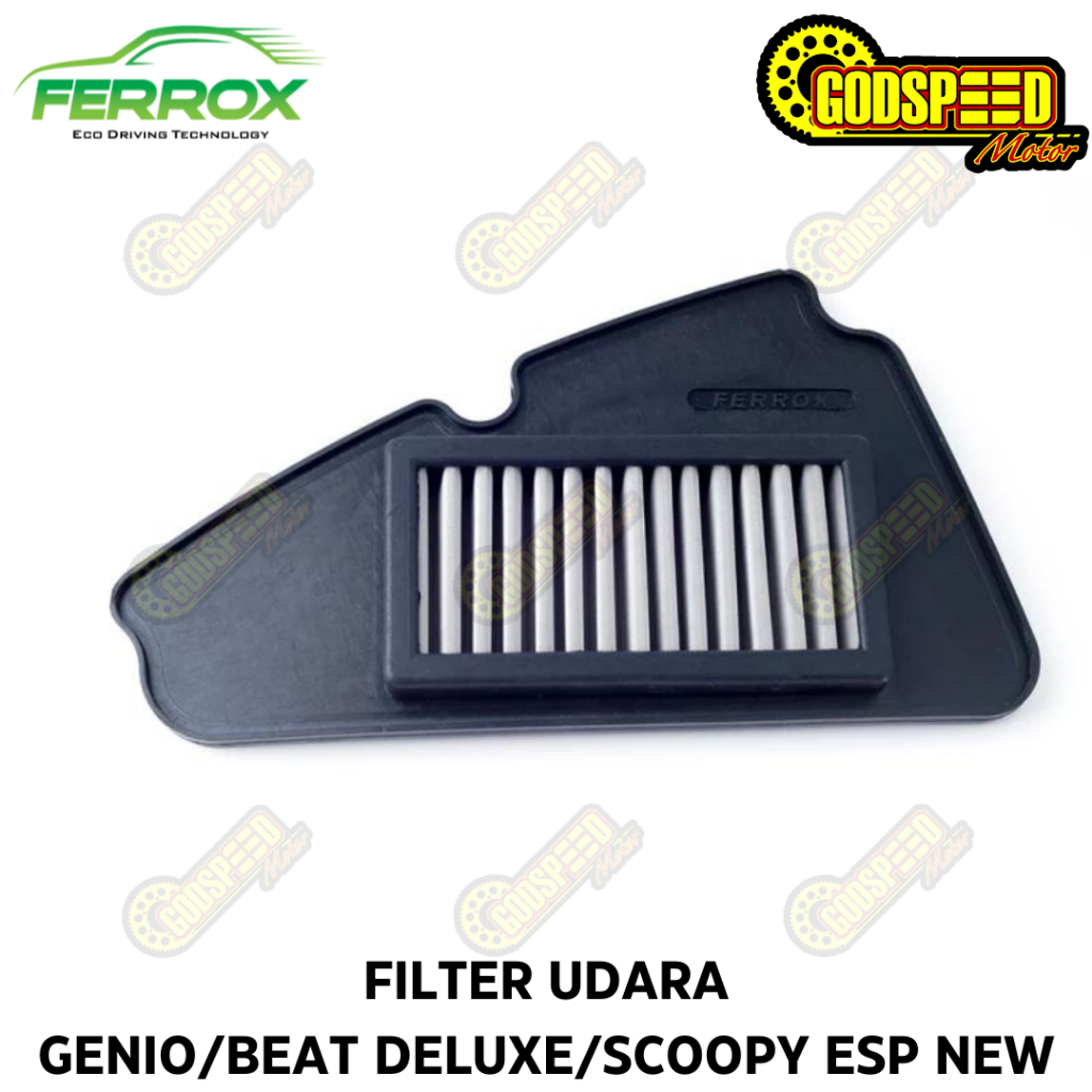FERROX FILTER UDARA STAINLESS BEAT DELUXE / SCOOPY ESP / GENIO / BEAT STREET NEW / BEAT LED