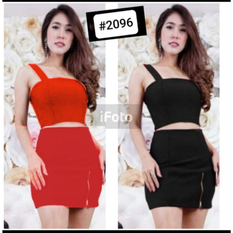 2096 setelan rok/setelan rok sexsi/setelan premium/setelan terkini/setelan korea