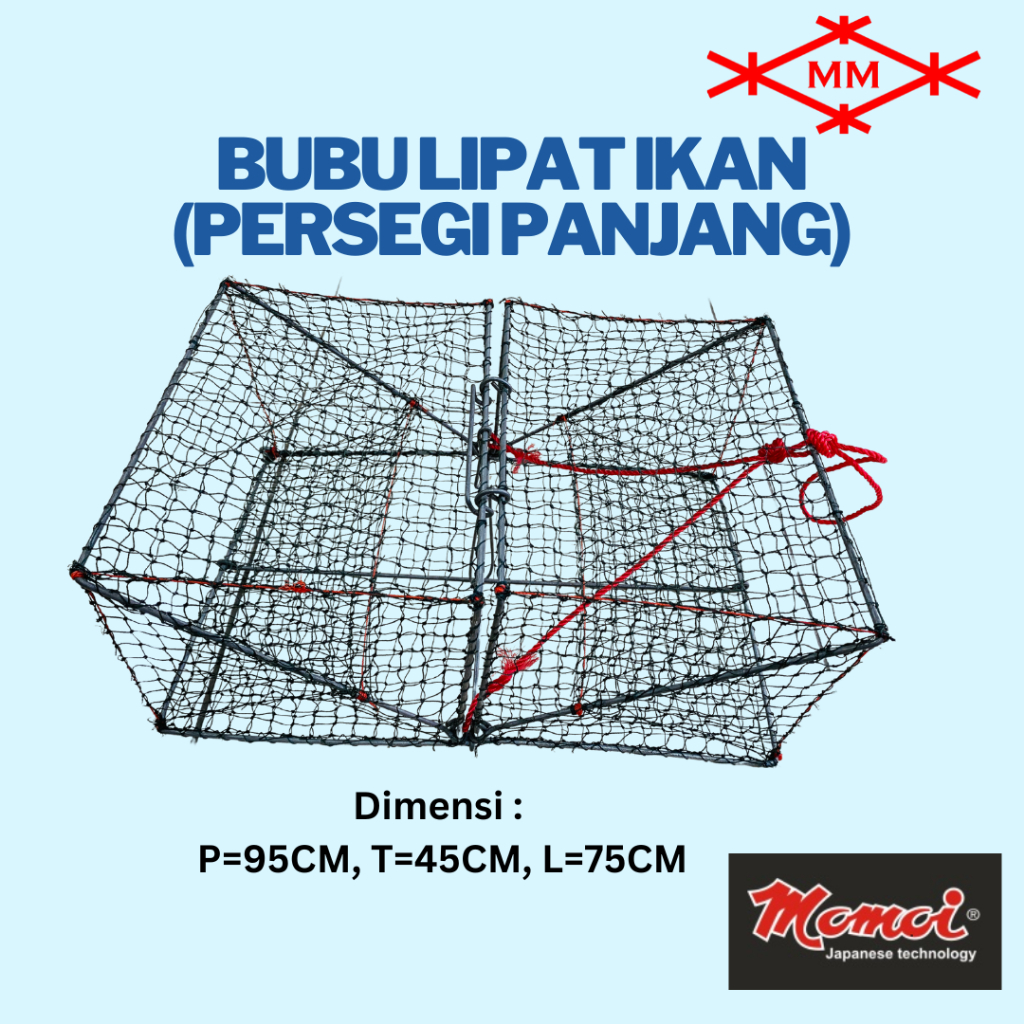 Bubu Lipat Ikan Persegi panjang Type E1