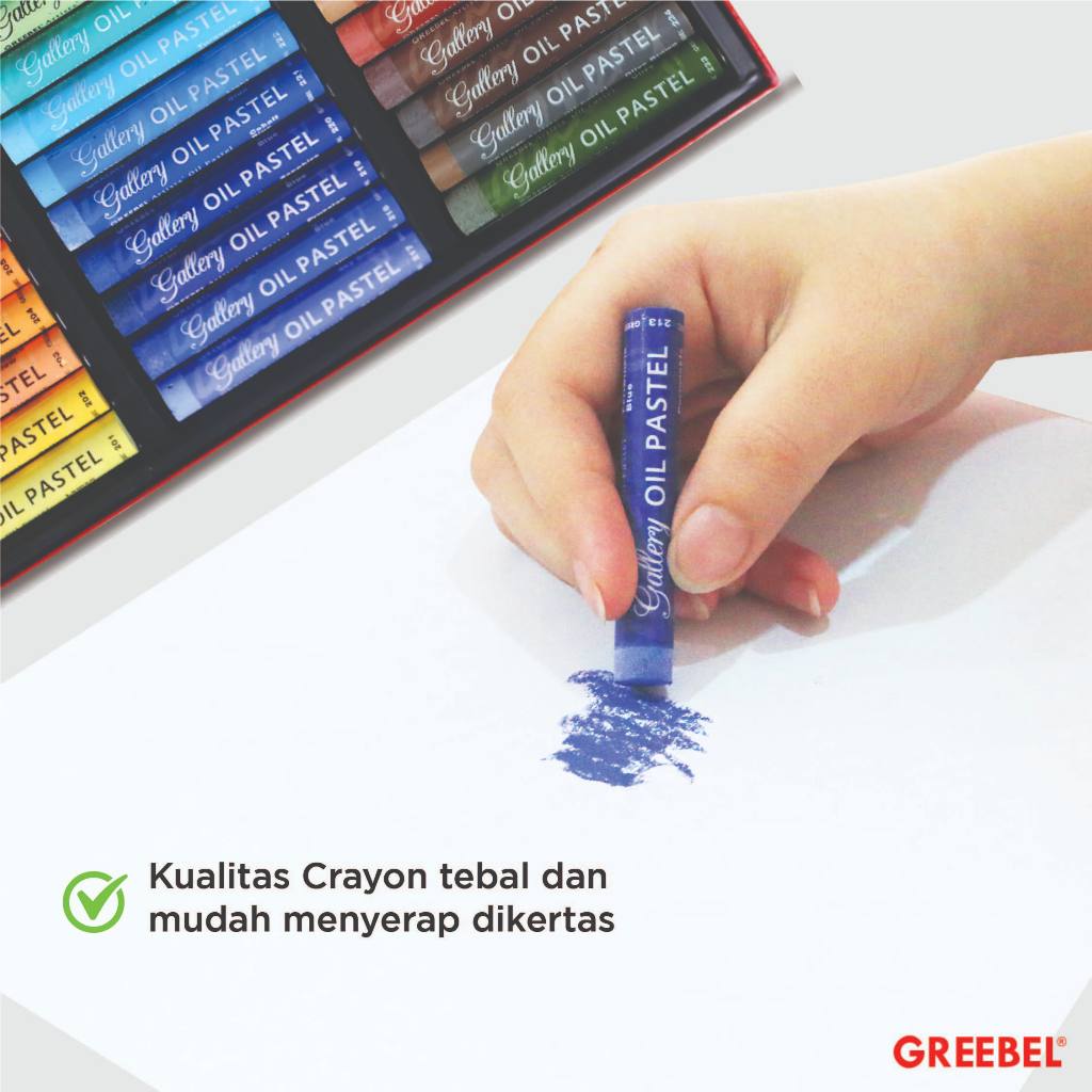 

RB GREEBEL Crayon Krayon Artist 72 Warna / Artist Oil Pastel 72 / Crayon Greebel
