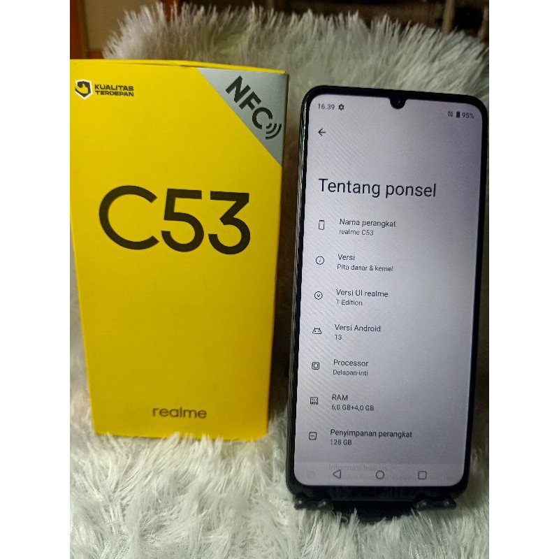 JUAL HP SECOND REALME C53 RAM 6+4/128 FULL SHET