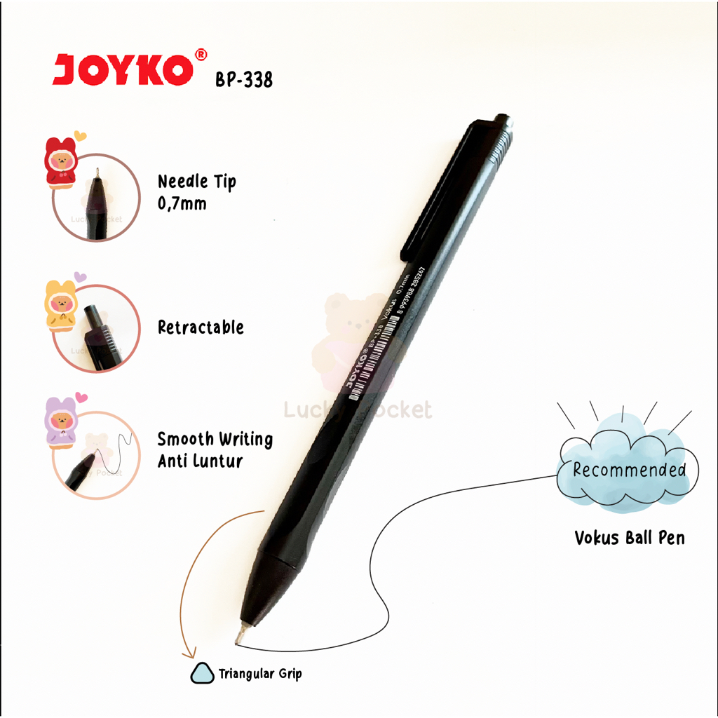 

Joyko Ball Pen / Bolpoin Joyko Needle Tip / Pena Ujung Runcing / Pena Anti Luntur