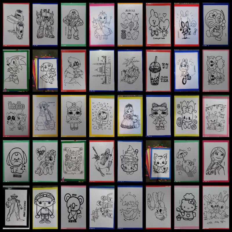 (200pcs)lukis sterofoam/mewarnai gabus/mewarnai Styrofoam/gambar styrofoam