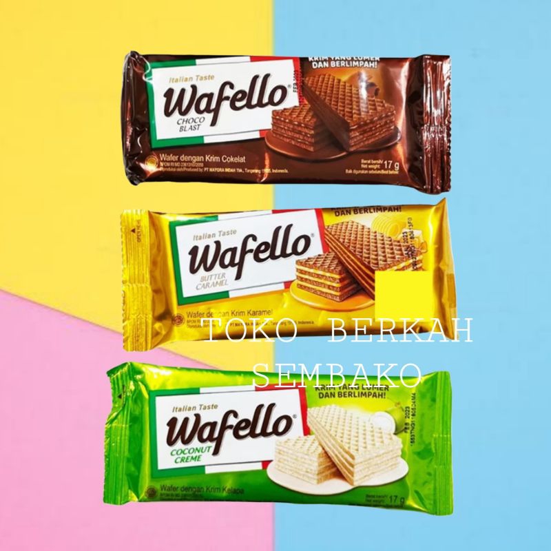 

(RENCENG) WAFELLO Roma Wafer Mini 17gr Isi 10Pcs