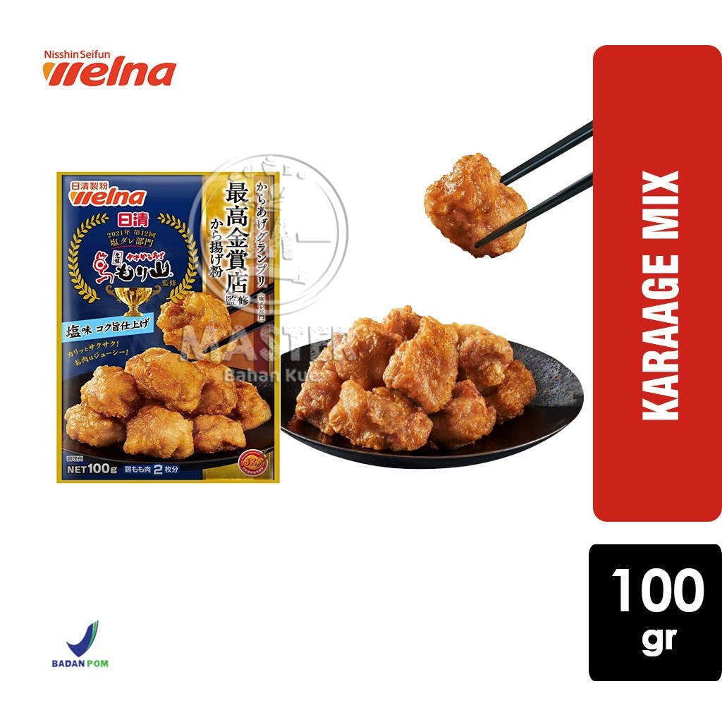 

Tepung Karage Nissin Welna NISSHIN Japanese Karaage Mix [Sachet 100gr]