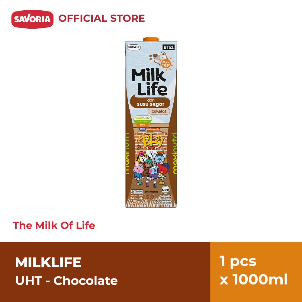 

milk life susu uht coklat 1000ml