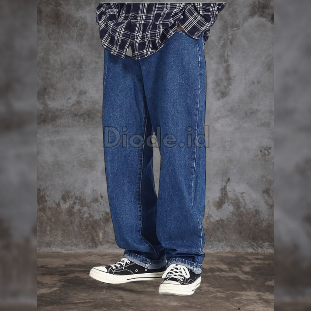 Celana jeans pria celana kulot pria Celana korean style pria baggy pants pria straight jeans celana 