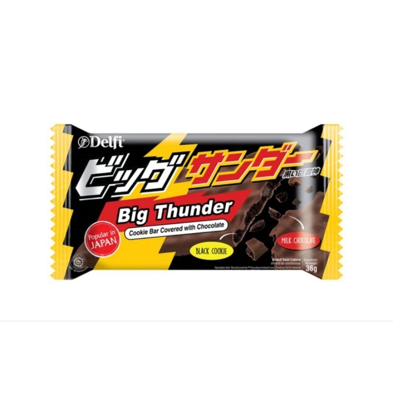 

DELFI BIG THUNDER COOKIE BAR COKOLATE 46G/BISKUIT COKLAT ENAK/RENYAH