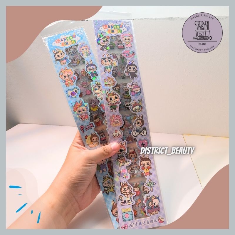 

STIKER LABUBU PANJANG STIKER CUTE LUCU LABUBU PVC DECO STIKER TERMURAH