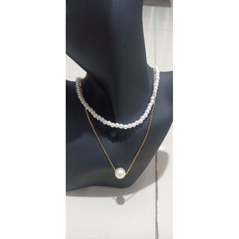 livine aksesoris kalung import mutiara