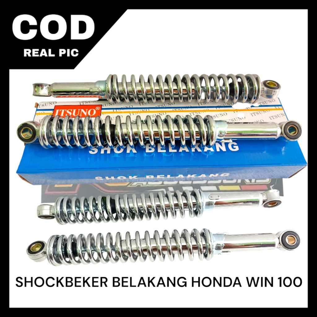 SHOCKBREAKER SHOCK SKOK BELAKANG HONDA WIN 100 CROM UKURAN 360MM