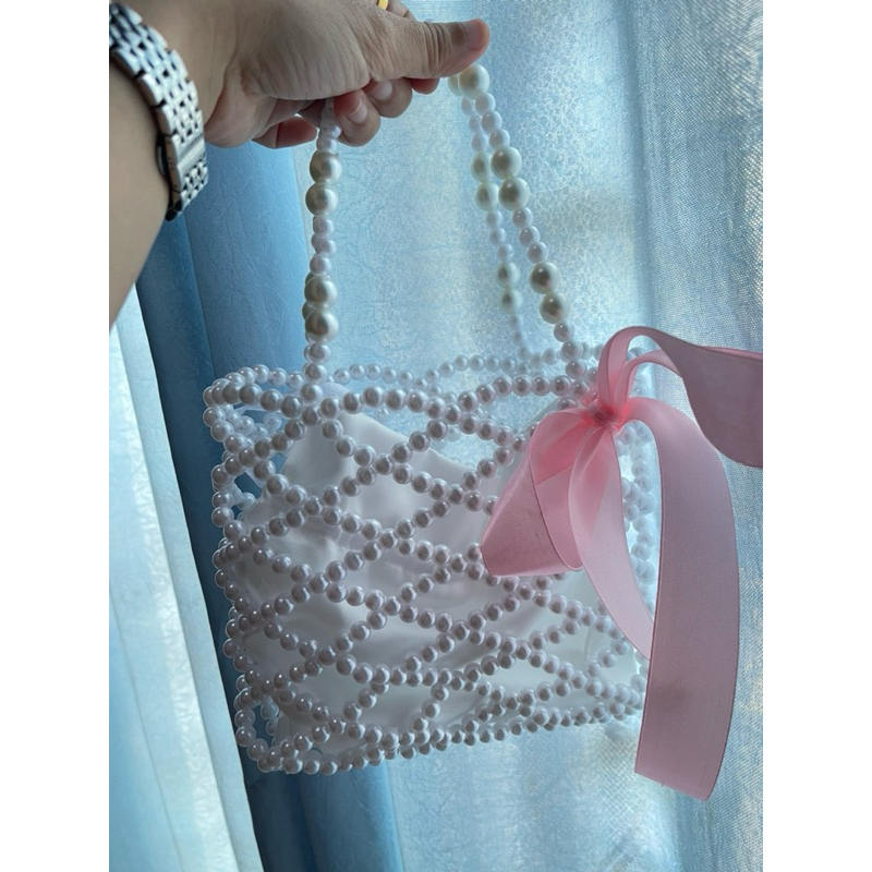 Pearl bag / Tas Mutiara jinjing / Tas Manik kondangan / Beads Bag