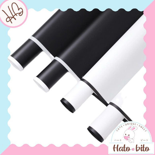 

Black and white edge cellophane bouquet wrapping paper kertas bungkus buket bunga hitam putih monochrome HB1783