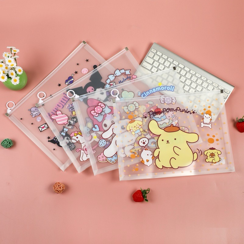 

DELUNASOP POUCH ZIPLOCK TRANSPARAN MOTIF SANDRIO KRAKTER SANRIO KUROMI CINNAMONROLL LATSO BERUBG CAT ANIMAL/ Tas Zip Lock Plastik Alat Tulis/ KOTAK PENSIL/ATK /Barang Unik Murah Import TEMPAT PENSIL PEN