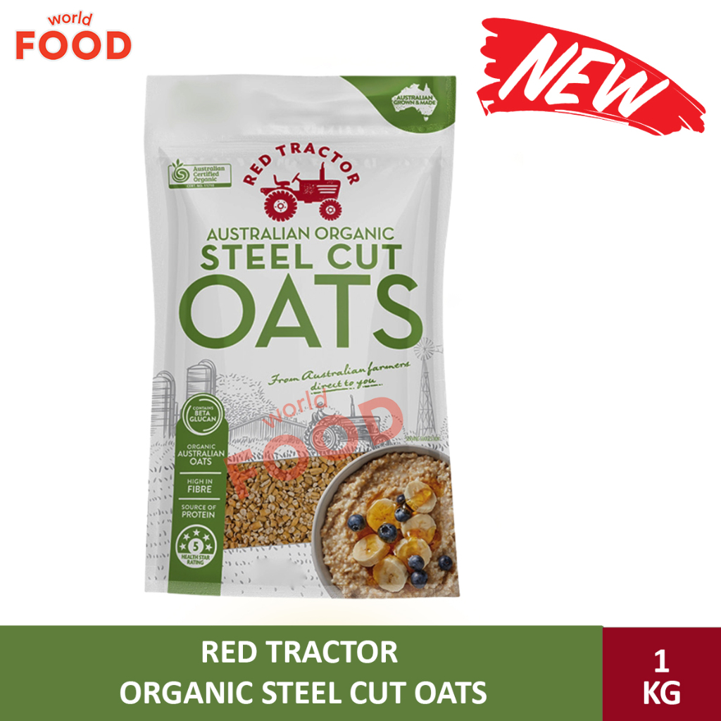 

RED TRACTOR ORGANIC STEEL CUT OATS 1 KG ~~ NEW PRODUCT