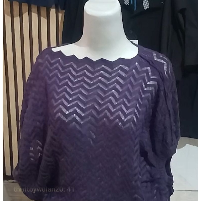 Atasan Wanita Warna Ungu / Pakaian / Baju  / Blouse Model Kekinian