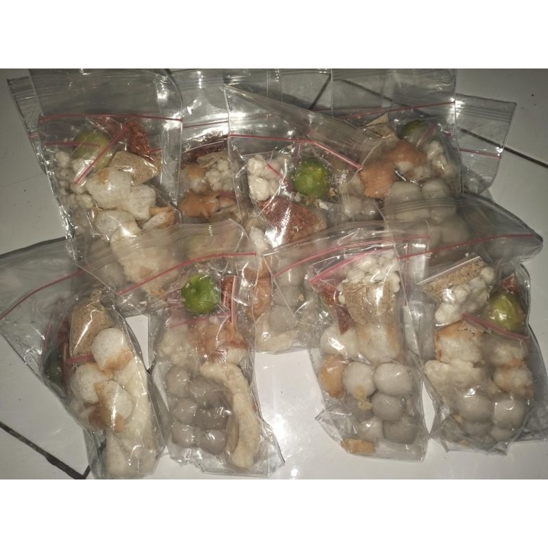 

paket bakso aci isi 12 pcs free basreng