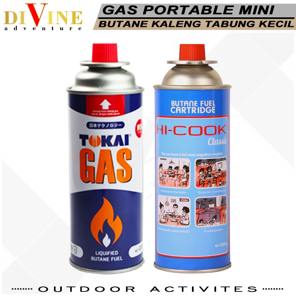 Gas Portable isi repill Gas Camping outdoor Camping Gas tabung 230 gram butane mini