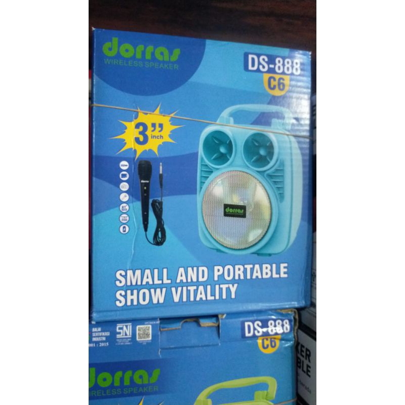 speaker portabel DORRAS DS 888 C6