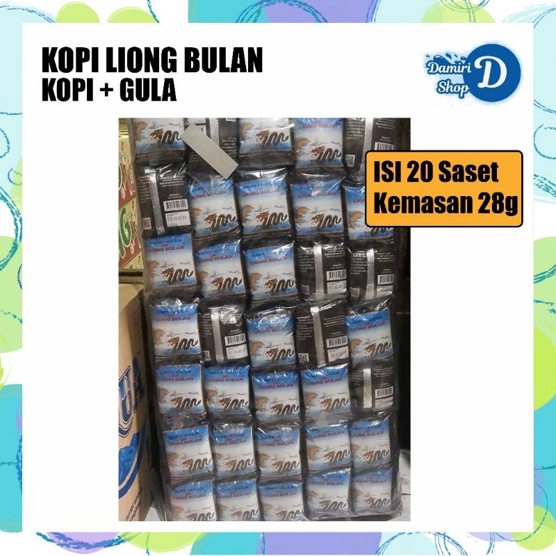 

KOPI LIONG PLUS GULA 1 BAL 20 PAK