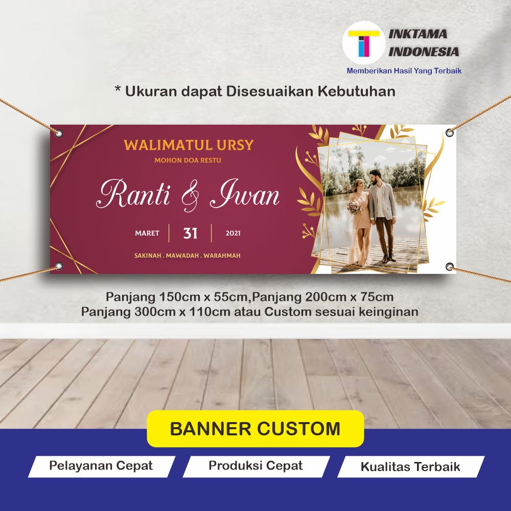 Cetak Spanduk Banner Custom Pesta Hajatan Pernikahan Wedding 06