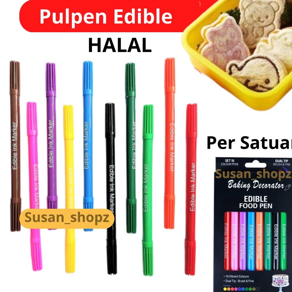

TERLARIS Pulpen Edible Food Hias Makanan Bento