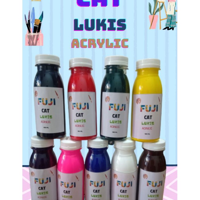 

HATI HATI BARANG Cat lukis cat kanvas acrylic premium 1 ML Diskon 5 akhir tahun