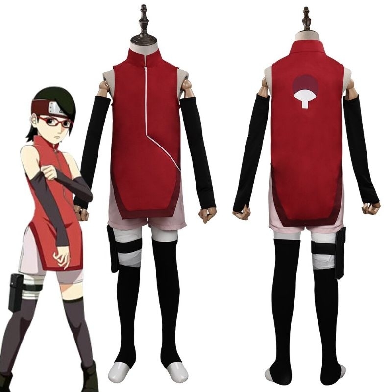 KOSTUM COSPLAY SARADA UCHIHA FROM BORUTO MEXT GENERATION/KOSTUM COSPLAY SARADA UCHIHA/SARADA UCHIHA 