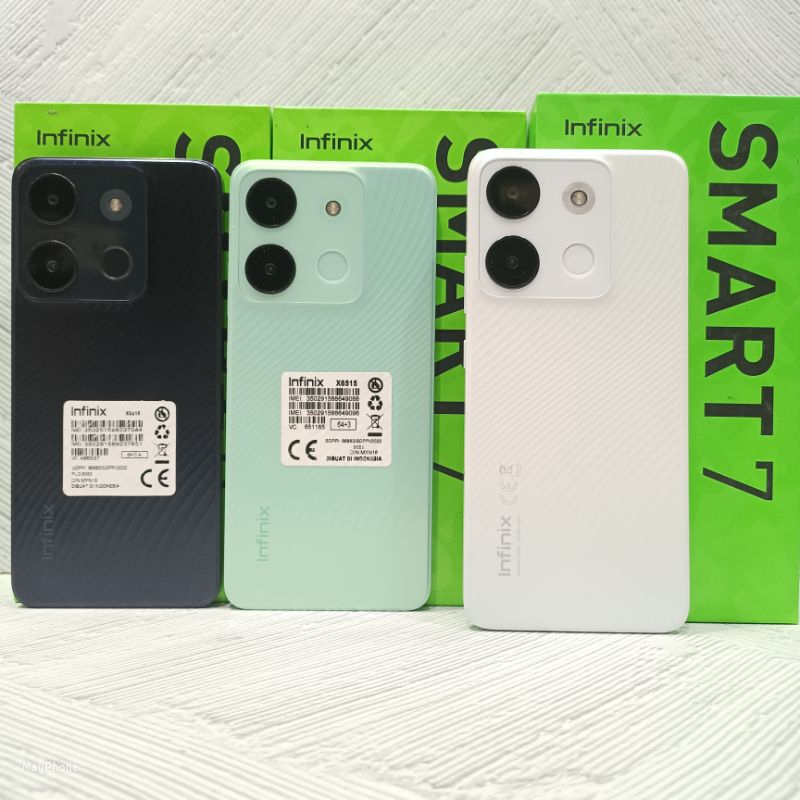 Infinix Smart 7 4/64 GB Handphone Second Fullset