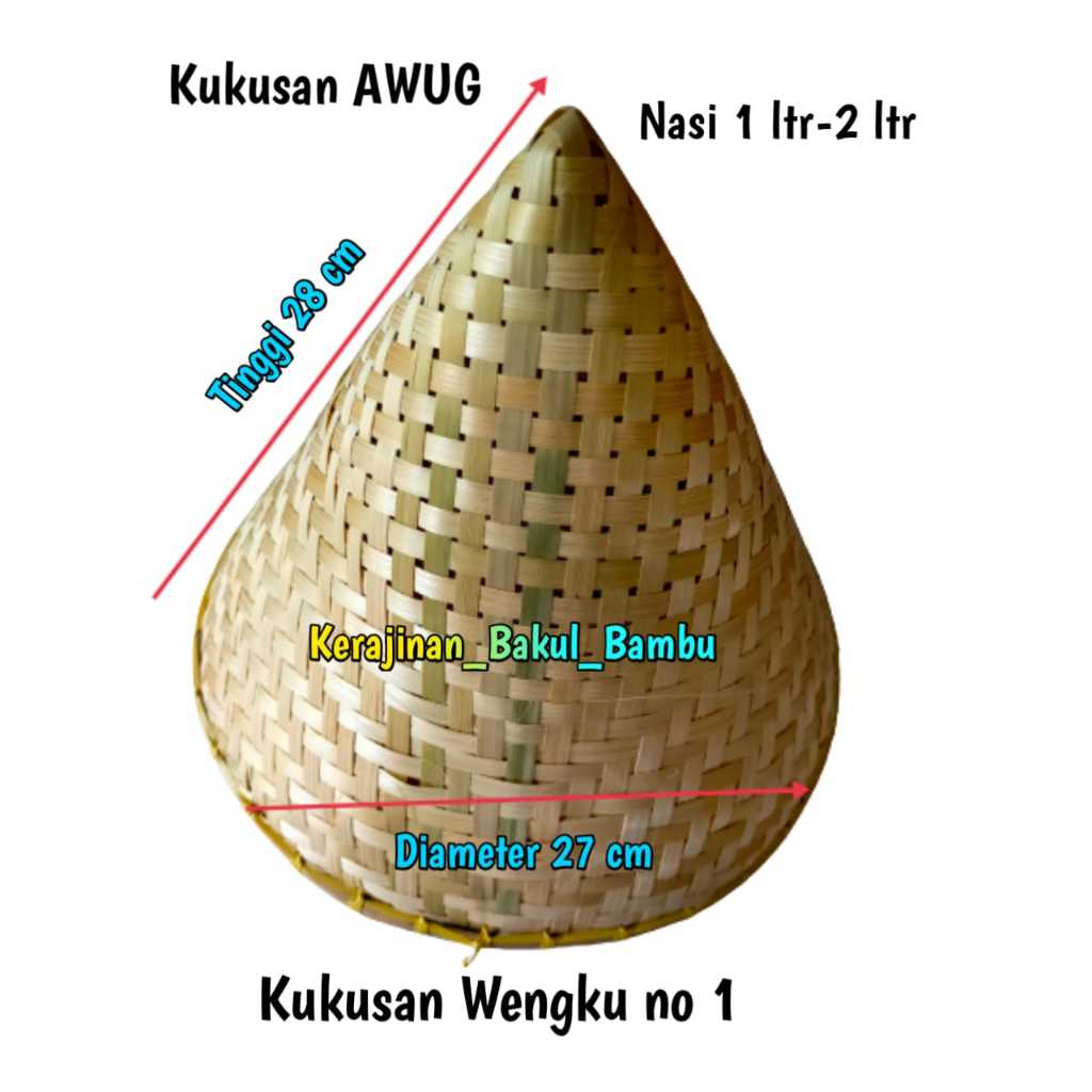 Kukusan AWUG kukusan bambu kecil no 0 sampai no 1 kukusan 1 liter kukusan kue awug kue tradisional