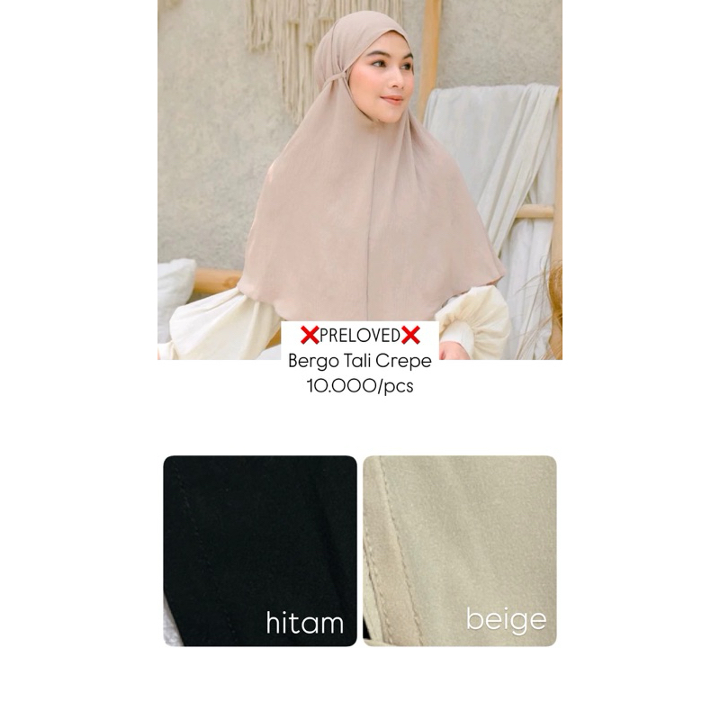 PRELOVED - Jilbab Bergo