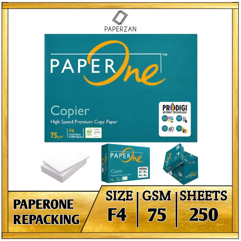 

Kertas HVS F4 75 Gram PaperOne 250 Lembar