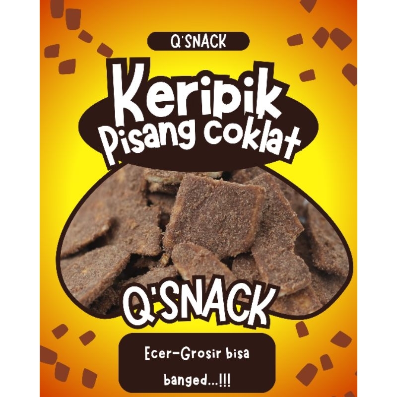 

QSNACK KERIPIK PISANG COKLAT ANEKA RASA 250GR,500GR,1KG