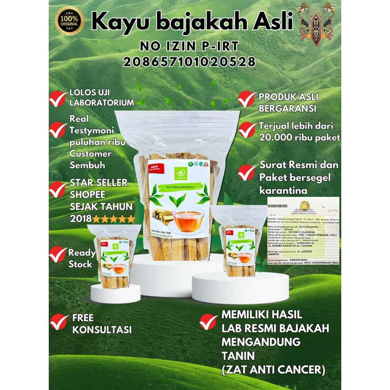 

kayu bajakah asli kaltara 250 gram garansi bersegel herbal kista tumor kanker kalimantan akar bajakah