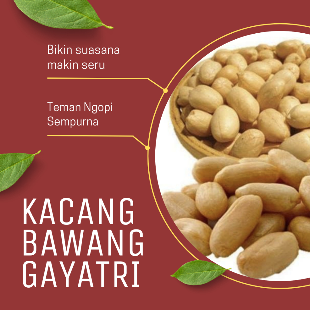 

Kacang Bali/Kacang Bawang Gayatri Kemasan 100gr/50gr by rumahsnack