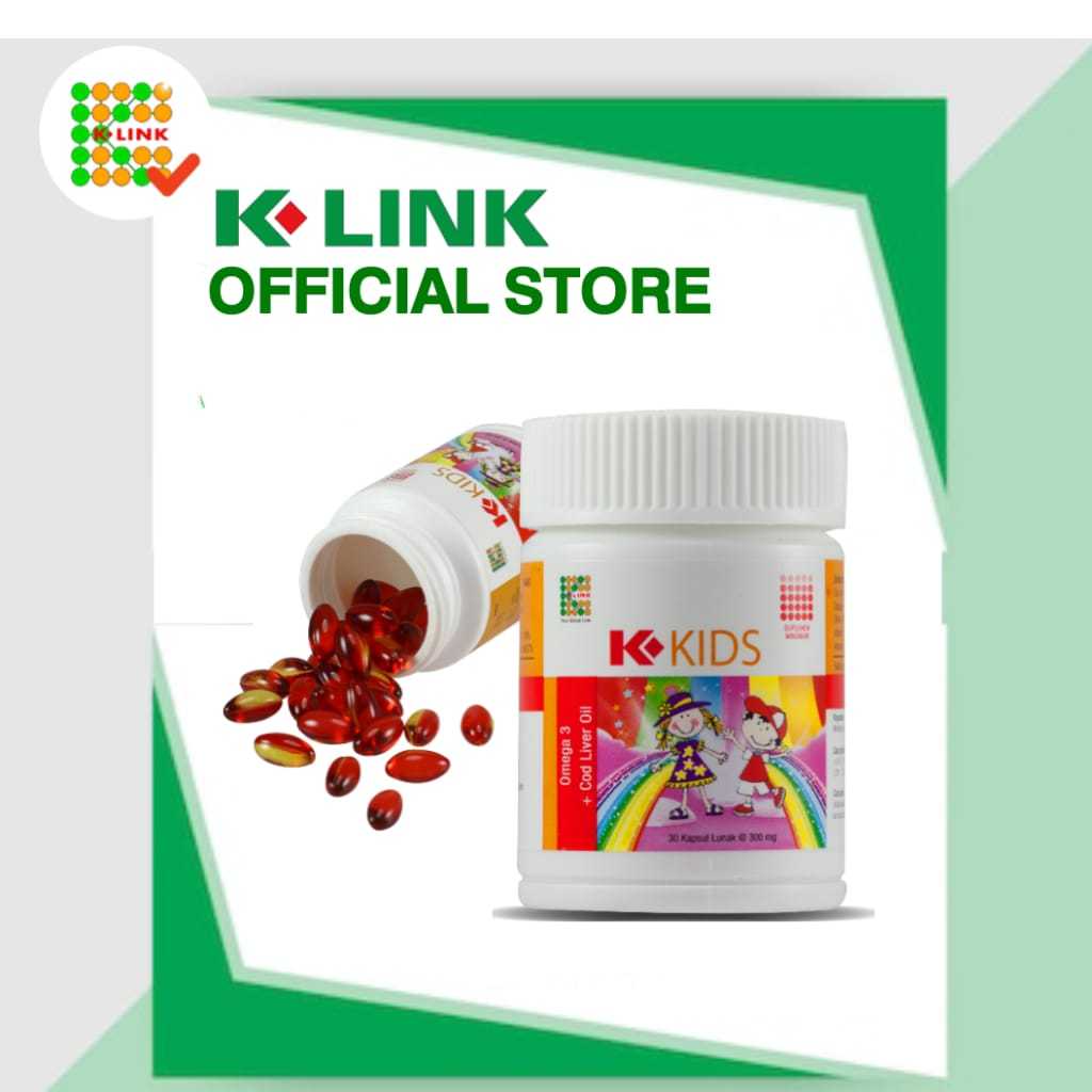𝗢𝗥𝗜𝗚𝗜𝗡𝗔𝗟  | K kids Omega 3 minyak ikan original.K kids omega 3.K kids k link.K Link K kids.K Kids Vi